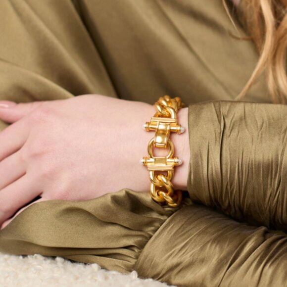 Julie Vos Gold Dolce Chunky Link Bracelet w/JV Pouch - NWOT - MSRP = $265!!! - Picture 2 of 7